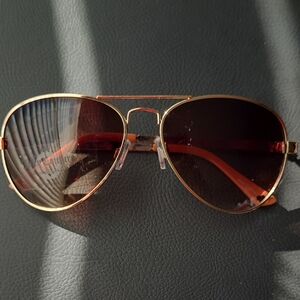Juicy Couture Gold and Brown Sunglasses